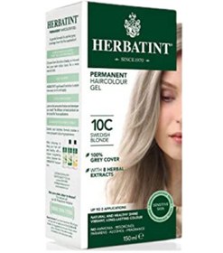 تصویر ژل رنگ موی دائمی 10C بلوند سوئدی 150 میلی‌لیتر برند herbatint Permanent Hair Colour Gel 10C Swedish Blonde 150ml