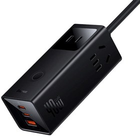 تصویر شارژر رومیزی 40 وات بیسوس مدل Power Combo Digital Powerstrip به همراه بیمه 6 ماهه + 12 ماه خدمات پس از فروش کیهان تجارت 