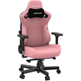 تصویر صندلی گیمینک Anda Seat Kaiser-3 Large -Premium Ergonomic Gaming/صندلی اداری با پشتیبان بالش گردن فوم مموری مغناطیسی - چرم پی وی سی صورتی -AD12YDC-L-01-P-PVC - ارسال 20 روز کاری 