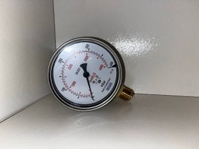 تصویر گیج صفحه ده سانتی 4بار Pressure Gauge