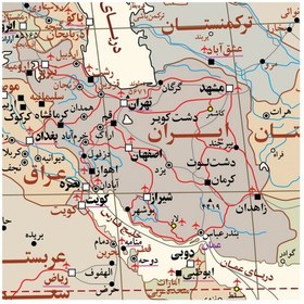 تصویر نقشه جهان سیاسی کلاسیک متوسط 