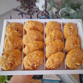 تصویر کوکی هویج و گردو بسته 1کیلویی carrot walnut cookie