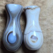 تصویر دو عدد مهره سلیمانی زیبا خوش نقش 