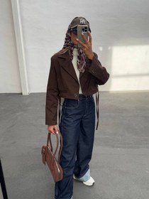 تصویر کراپ کت کتان لانچیا - Lunchia - 255 