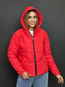 تصویر کاپشن کراپ کلاه دار G 