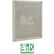 تصویر موزاییک پلیمری 40*40 دورقاب طوسی کارا بتن 