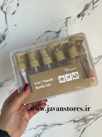 تصویر پک مسافرتی 9 تکه جعبه دار - نسکافه ای 9 in 1 travel bottle set WESUNCO