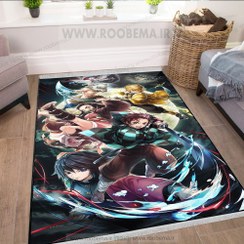 تصویر فرش چاپی حفن طرح انیمه شیطان کش FM-1141 