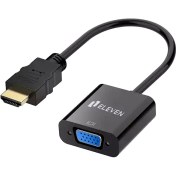 تصویر مبدل HDMI به VGA ایلون مدل CV1001 ا ELEVEN CV1001 HDMI to VGA Converter ELEVEN CV1001 HDMI to VGA Converter