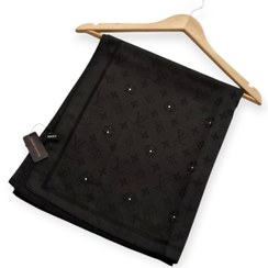 تصویر شال ابریشم،نگین دار ،طرح لویی ویتون 