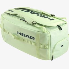 تصویر ساک تنیس هد مدل دافل بگ لارج لیمویی | Pro Duffle Bag HEAD Pro Duffle Racquet Tennis Bag L | 260404