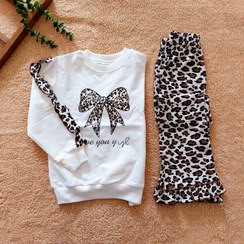 تصویر ست بلوز شلوار پاپیون پلنگی دخترانه - 40 