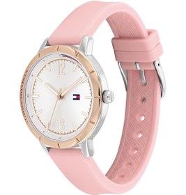 تصویر ساعت مچی زنانه آنالوگ گرد با بند سیلیکونی - ۳۸ میلی‌متر برند Tommy Hilfiger Women's Analog Round Shape Silicone Wrist Watch 1782562 - 38 Mm