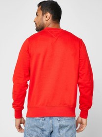 تصویر سویشرت یقه گرد لوگو برند Tommy Hilfiger Logo Crew Neck Sweatshirt