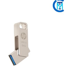 تصویر فلش مموری USB 3.2 اچ پی مدل x206c ظرفیت 64 گیگابایت HP x206C OTG USB 3.2 Flash Drive 64GB