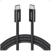 تصویر کابل تبدیل USB-C به USB-C انکر مدل Zolo A8060 طول 1 متر Anker Zolo A8060 USB-C to USB-C Conversion Cable - 1m