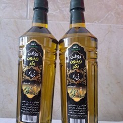 تصویر روغن زیتون سبز بکر بی بو و بابو (یک لیتری)اعلا طارم تضمین کیفیت 