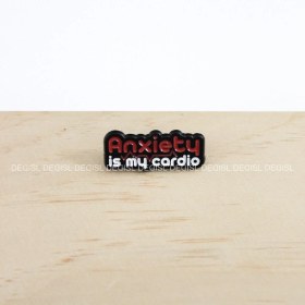 تصویر پین متنی anxiety is my cardio - کد43 