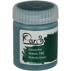 تصویر گواش تک رنگ سبز 