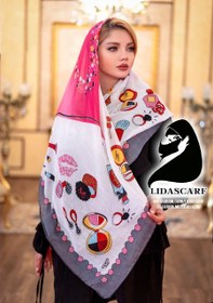 تصویر روسری نخی اسپرت طرح شنل CHANEL ژیوار Sh08 COCO CHANEL ا cotton zhivar-scarf cotton zhivar-scarf