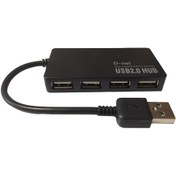 تصویر هاب 4 پورت USB 2.0 دی نت HUB USB 2.0 DNET