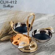 تصویر سرویس پذیرایی برنجی وارداتی 4 تیکه 