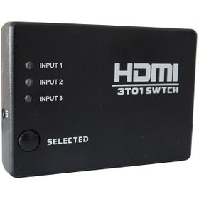 تصویر سوئیچ HDMI پنج پورت وی نت مدل V-SWHD1405 همراه با کنترل V-net V 5 Port Switch HDMI V-SWHD1405