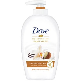 تصویر مایع دستشویی کرمی داو حاوی شی باتری و وانیل Creamy dove toilet liquid containing Shi Battery and vanilla