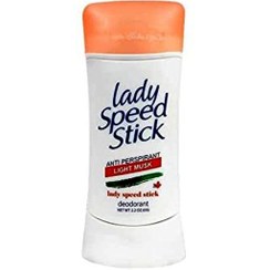 تصویر استیک ضد تعریق لیدی اسپید Lady Speed Stick مدل Light Musk (نارنجی) وزن 65 گرم 