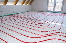 تصویر فوم شانه تخم مرغی گرمایش از کف Egg comb foam underfloor heating