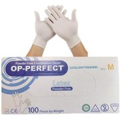 تصویر دستکش لاتکس بدون پودر سایز مدیوم 