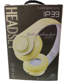 تصویر هدفون بلوتوثی P39 WIRELESS HEADPHONE P39