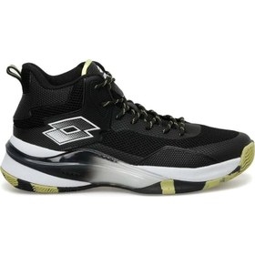 تصویر کفش بسکتبال مردانه سوپرior مدل 3Pr رنگ مشکی و سبز برند lotto Superior 3Pr Black Green Men's Basketball Shoes