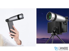 تصویر لنز تلسکوپی گوشی موبایل با سه پایه لی کیو آی Lieqi LQ-181 Telescope Mobile Camera Lens with Tripod 