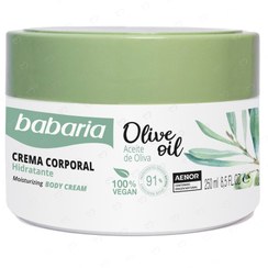 تصویر کرم مرطوب کننده بدن اسپانیایی باباریا اصل babaria® Moisturizing BODY CREAM, 250ml