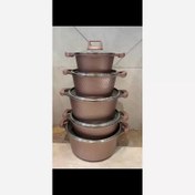 تصویر سرویس قابلمه یونیک ۱۰ پارچه گرانیتی 