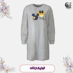 تصویر تونیک زنانه اسمارا میکی و ماوس رنگ خاکستری 