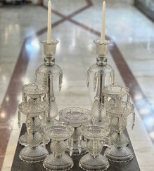 تصویر ست 9 تیکه باکارات هفت‌سین به همراه یک جفت شمعدان 