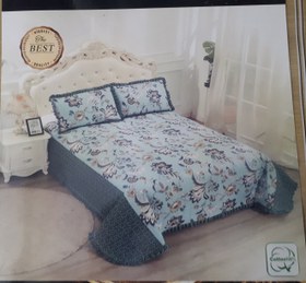 تصویر روتختی بهاره پنبه دوزی شده دو نفره cotton embroidered spring bedspread