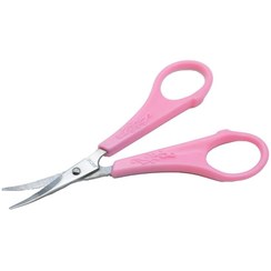 تصویر قیچی ابرو دست صورتی ((قیمت بسته ۱۲ عددی)) 