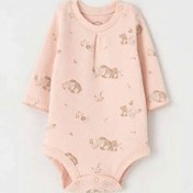 تصویر بادی آستین بلند نوزادی دخترانه طرح رافائلا نیلی nili 