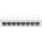 تصویر سوئیچ 8 پورت مگابیتی و دسکتاپ تی پی لینک مدل LS1008 TP-Link LS1008 8-Port 10/100Mbps Desktop Network Switch