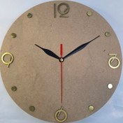 تصویر اعداد فانتزی طلایی ساعت دیواری 