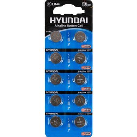 تصویر باطری قلمی AA batteries Hyundai ا باتری قلمی AA batteries Hyundai LR44 10Pieces باتری قلمی AA batteries Hyundai LR44 10Pieces