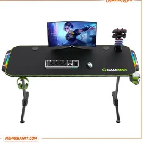 تصویر میز گیمینگ گیم مکس مدل D140 Carbon RGB 