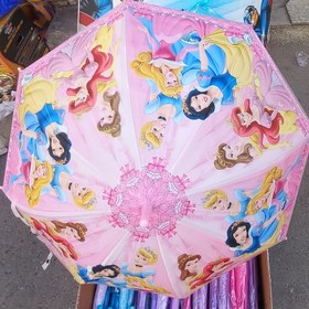 تصویر چتر عصایی رنگین 