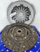 تصویر دیسک و صفحه کلاچ پژو پارسxu7p جدید۲۱۵ میلیمتری ایساکوئی کیت کامل کلاچ موتورهای جدید پارس و آریسان۱