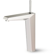 تصویر شیر روشویی پایه بلند شودر مدل تیفانی رنگ کروم و طلایی 