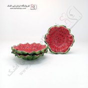 تصویر کاسه یلدایی بزرگ طرح هندوانه 