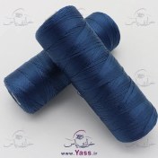 تصویر نخ روکار ابریشم سرمه ای روشن شماره 6 (نخ قلاب بافی) 